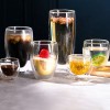 High quality heat resistant coffee eco-friendly durable double wall insulated glass coffee mugs