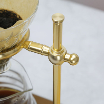 Manufactory OEM design of hand drip coffee In stock gift box pour over set and glass coffee maker
