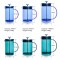 Wholesale Custom Glass French Press Strainer French coffee press Tea Press Glass With Stainless