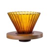 2024 new style OEM suppplier coffee tools colored glass reusable coffee filter glass coffee maker
