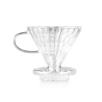 2024 Manufactory High borosilicate coffee pot glass reusable drip coffee filter glass coffee maker