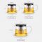 wholesale coffee kettle cold brew coffee maker Glass Coffee Pots and glass coffee maker set