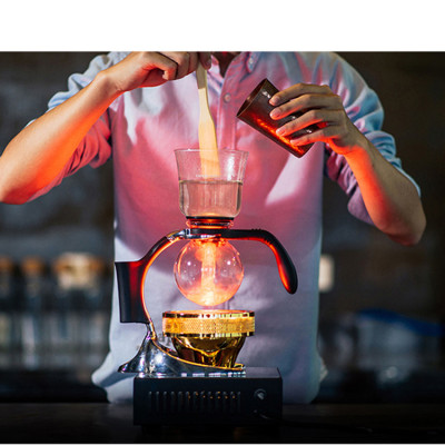 2024 hot selling 3 Cups Syphon Coffee & Tea Maker,Coffee Syphon Pot Glass glass coffee maker