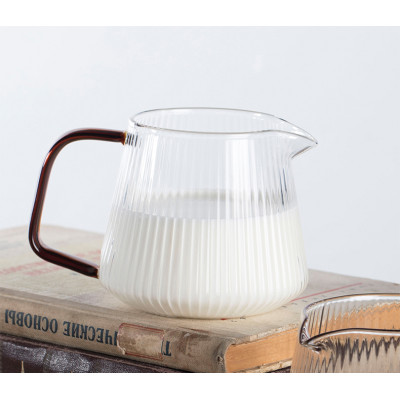 2024 new product glass coffee server with colored handle Coffee Pot Class with OEM coffee press