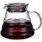 New design in 2024 handmade coffee pot 400ml 600ml 800ml glass coffee server glass coffee maker