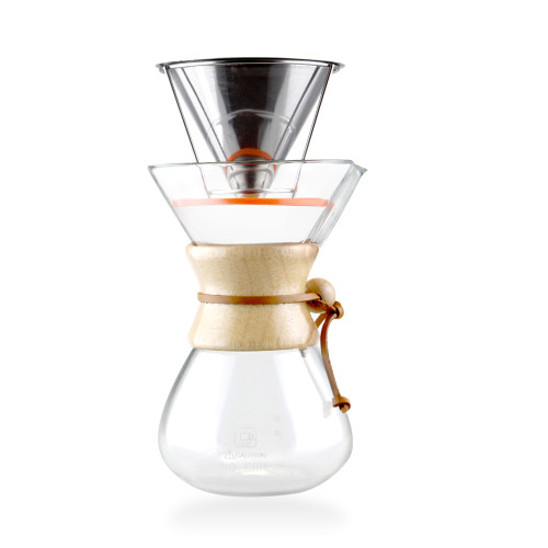 Modern coffee and tea pot pour over coffee pot high borosilicate coffee pot glass coffee maker