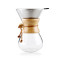 Modern coffee and tea pot pour over coffee pot high borosilicate coffee pot glass coffee maker