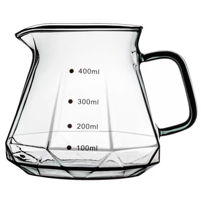 Hot sale pour over coffee maker  high borosilicate  glass coffee serve Glasses Coffee Maker of bar