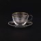 Wholesale manufactured turkish coffee set with handle sultani glass tea cups with hot selling type