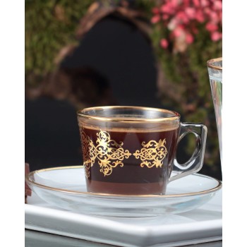 Hot selling 2024 new type glass tea cups with turkish tea glasses style hot slling of best design