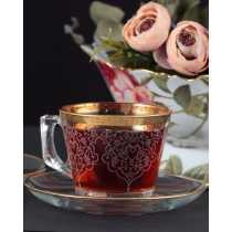 Best choice factory 2024 new deisgn glass tea cups of Turkish style religion best design tea glass