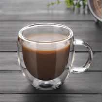 Hot selling best quality 150ml heat-resistant high borosilicate coffee cup double walled glasses