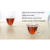 High quality 150ml Creative heart-shaped double layer glass with handle Cold drink glass tea cups