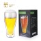 Amazon Hot 17oz Cnglass Handmade  Double Wall Cold Insulated Beer Can Shaped Glass beer glasses