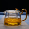 Wholesale 550ml Heat Resistant Glass Teapot With Tea Strainer and colorful handle glass teapot