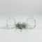 15ml 30ml 50ml 100ml Clear Square Glass Dropper Bottle Perfume Glass Bottle With Gold Silver Top Cap
