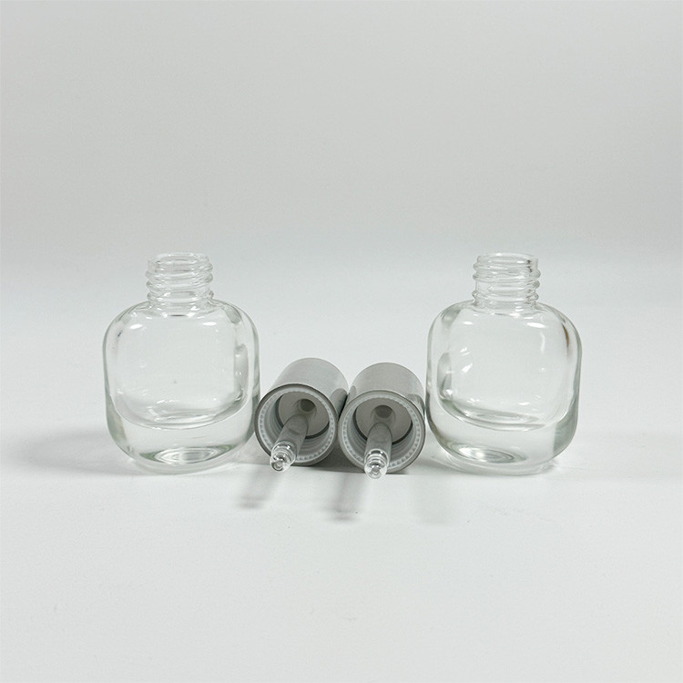 15ml 30ml 50ml 100ml Clear Square Glass Dropper Bottle Perfume Glass Bottle With Gold Silver Top Cap