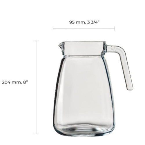 Buy High Quality Large Glass Pitcher with Trendy Designed Household Kitchenware Large Glass Pitcher