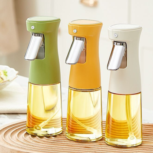 زجاجة رذاذ زجاجية محمولة من Aceite Kitchen Baking Salad Bbq Tools بسعة 280 مل وزجاجة رذاذ زيت الزيتون