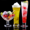 2023 New  Custom Cocktail Juice Glass Unbreakable Ice Cream Cup Transparent Acrylic juice glasses