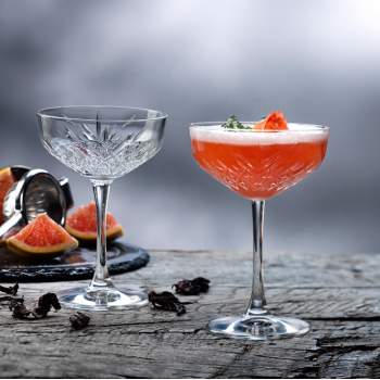 2024 New Bar Party Modern Fancy Cocktail Glasses Designed Clear stemless champagne glasses