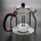 New design wholesale price 1200ml heat resistant  glass teapot infuser tea pot glass teapot