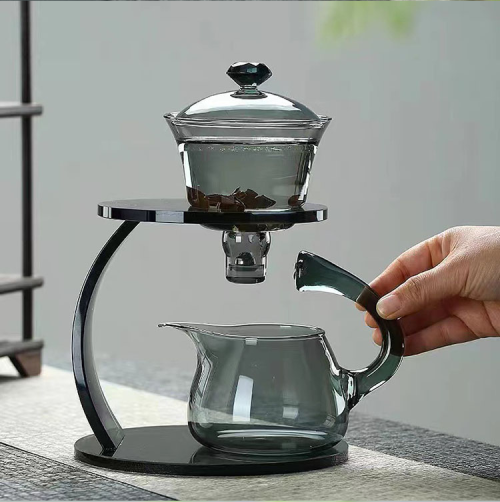 38Years Factory Grey Color Design Glass Kettle Stovetop Microwave Safe High Quality glass teapots