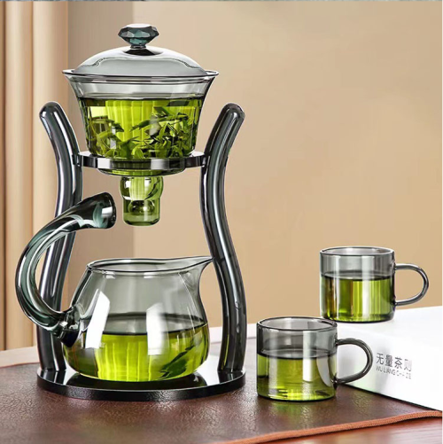 38Years Factory Grey Color Design Glass Kettle Stovetop Microwave Safe High Quality glass teapots