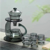 38Years Factory Grey Color Design Glass Kettle Stovetop Microwave Safe High Quality glass teapots