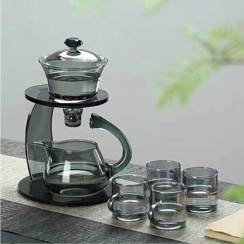 38Years Factory Grey Color Design Glass Kettle Stovetop Microwave Safe High Quality glass teapots