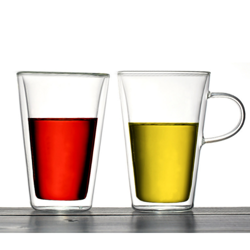 Factory direct high quality sales of large capacity double glass water cup household juice glasses