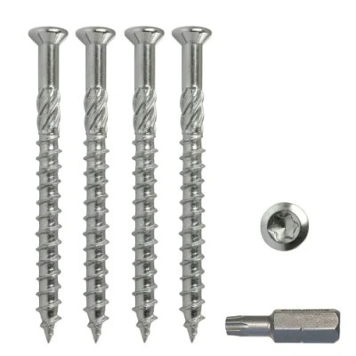 Flat Head Screw Torx Drive Wood Self Tapping Decking Screws