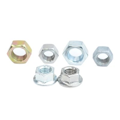 DIN6923 Galvanized Stainless Steel Hex Nut Carbon Steel M4 M6 M8