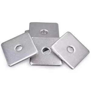 Flat Square Plate Washer: Stainless Steel, Carbon Steel