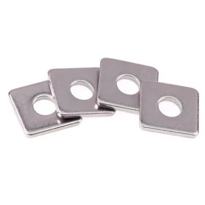 Flat Square Plate Washer: Stainless Steel, Carbon Steel