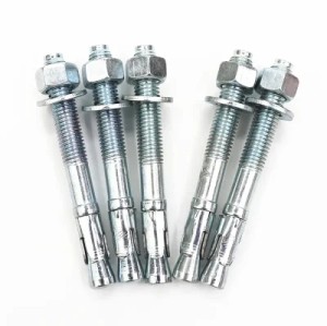 Anclaje de cuña galvanizado de acero al carbono