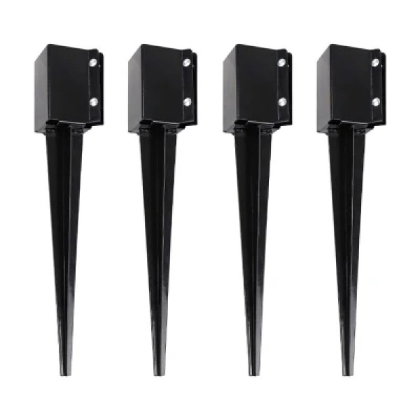 Anclaje para postes de cerca de metal negro de alta resistencia al por mayor