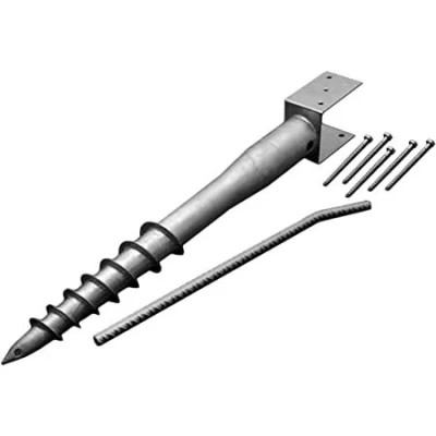 High-Quality Galvanized Steel U-Model Screw in Post Anchor