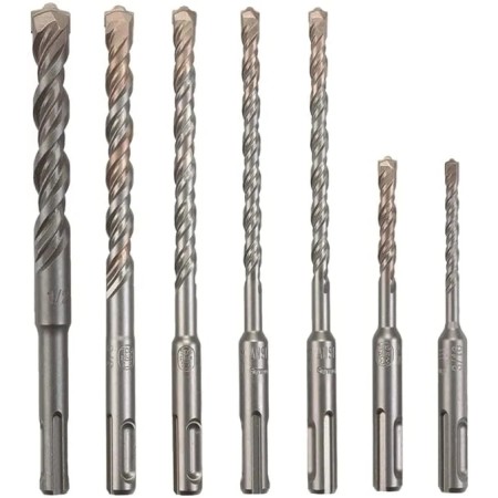 Brocas SDS Plus de alta calidad: broca helicoidal con punta en cruz para ladrillos huecos y bloques
