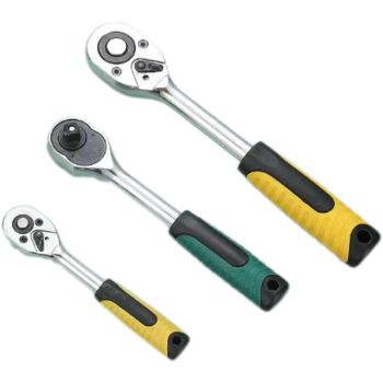 Quick Release 1/4 3/8 1/2 Inch Socket Ratchet Handle Wrench