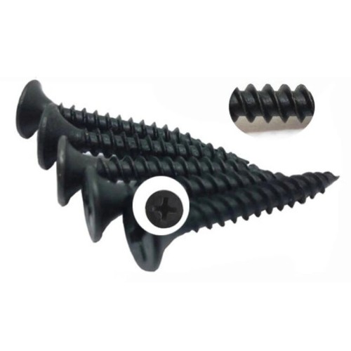 Tornillo para paneles de yeso negro fosfatado galvanizado de calidad perfecta y precio bajo