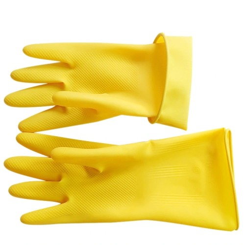 Guantes de látex para limpieza del hogar, resistentes al agua y al aceite, para mujer