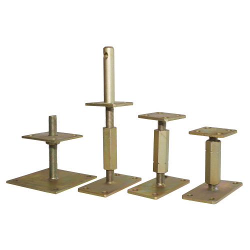 Tornillo de tierra ajustable con base de pilar 80x80x800mm, 110x110x1000mm, 110x110x900mm