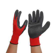 Wholesale Crinkle Coated Latex Glove Safety Working Gloves