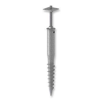 Adjustable Ground Screw With Pilar Base 80x80x800mm, 110x110x1000mm, 110x110x900mm