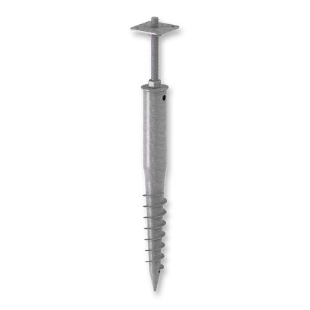 Adjustable Ground Screw With Pilar Base 80x80x800mm, 110x110x1000mm, 110x110x900mm