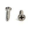 Tornillos para madera con cabeza de celosía modificada de acero inoxidable 304, n.° 8 x 1"