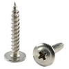 Tornillos para madera con cabeza de celosía modificada de acero inoxidable 304, n.° 8 x 1"