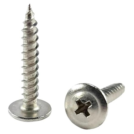 #8 X 1" 304 Stainless Steel Modified Truss Head Wood Screws