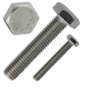 Wholesale Stainless Steel M2-M100 Hex Bolt Hex Head Bolt